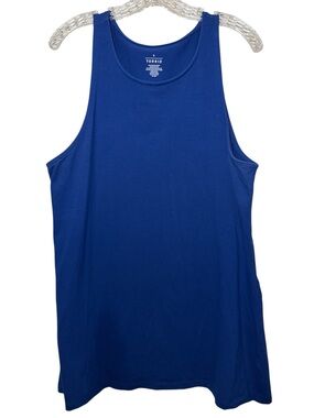 Pre-Loved Torrid Deep Blue high neck Tank Size: 3